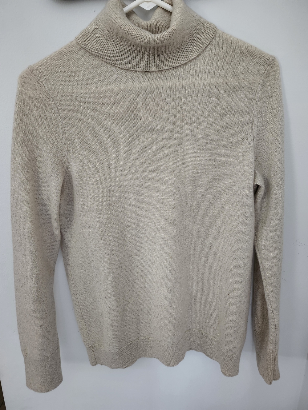 Talbots Men's Light Beige Turtleneck Sweater